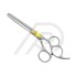 Serrated 3 finger barber scissor