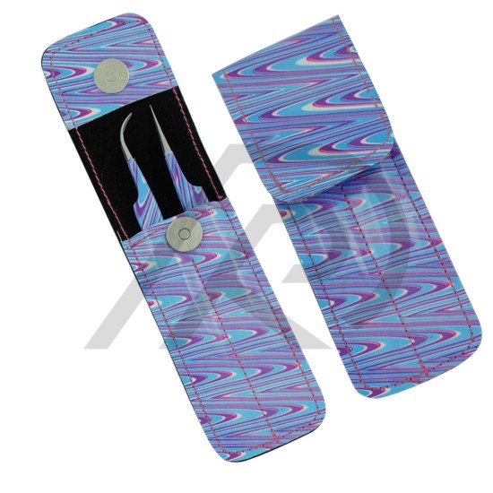 Best Selling Eyelash Tweezers Set with Leather Pouches
