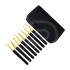 Gold and Black Eyelash Tweezers Kit