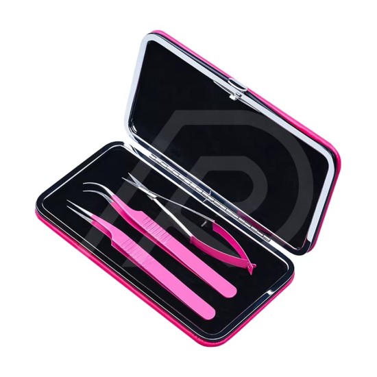 Magnetic Eyelash Extension Tweezers & Scissors Set