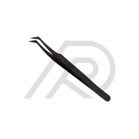 Eyelash Tweezers Black Plasma Coated