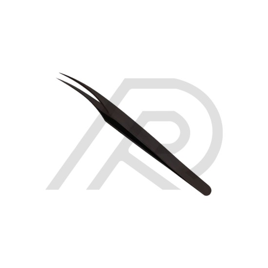 Eyelash Tweezers Black Plasma Coated