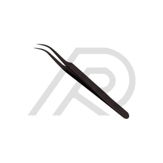 Eyelash Tweezers Black Plasma Coated