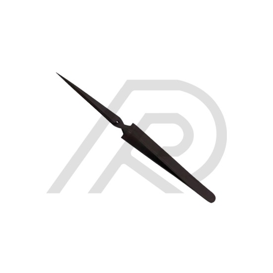 Eyelash Tweezers Black Plasma Coated