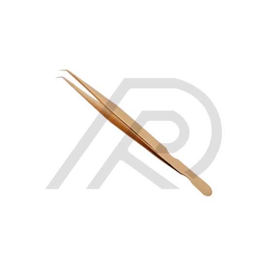 Eyelash Tweezers Gold Plasma Coated