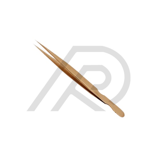 Eyelash Tweezers Gold Plasma Coated