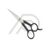 Barber Shear Half Black Coated