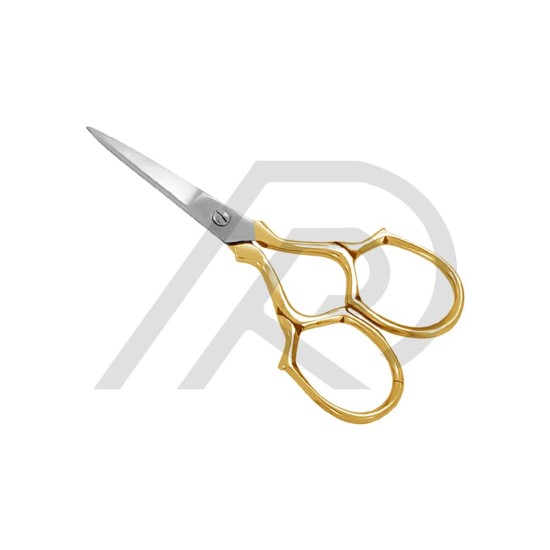 Large ring golden nail scissors