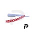 Paper-Coated Straight Razor – Red & White Plastic Handle