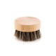 Men’s Wood Beard Brush – Small Round Bamboo Base
