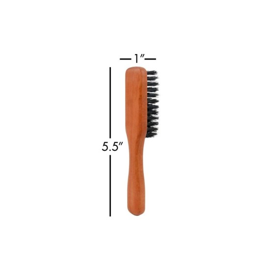 Boar Bristle Beard & Mustache Brush – Soft & Full