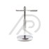 DE Safety Razor Stand Chrome and Black