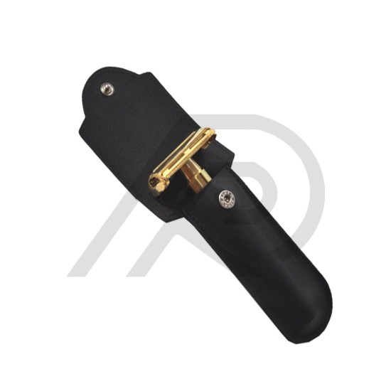 Leather pouch for safety razor and straight razor
