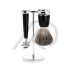Wet Shaving Kit for Men with Metal Stand