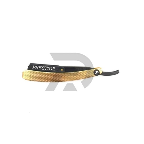Barber Straight Razor Gold Black Fine Line