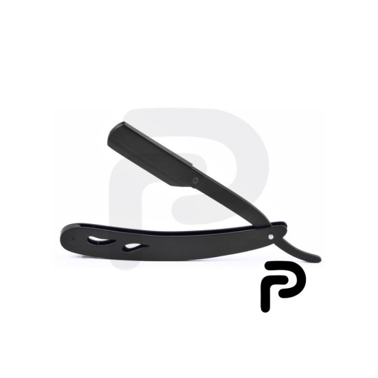 Black Straight Shaving Razor