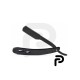 Black Straight Shaving Razor