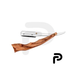 Long Wooden Handle Straight Shaving Razor