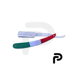 Paper-Coated Straight Razor – 3-Color Plastic Handle