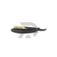 Straight Shaving Razor Black and Gold 24 karat