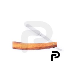 Straight Shaving Razor Natural wood Handle