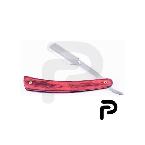 Wood handle Straight Razor replaceable blade