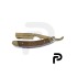 Wooden and steel straight Razor for barber shop